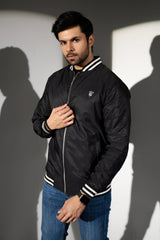 Black Colour Bomber Jacket