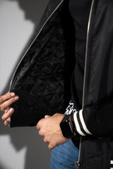 Black Colour Bomber Jacket