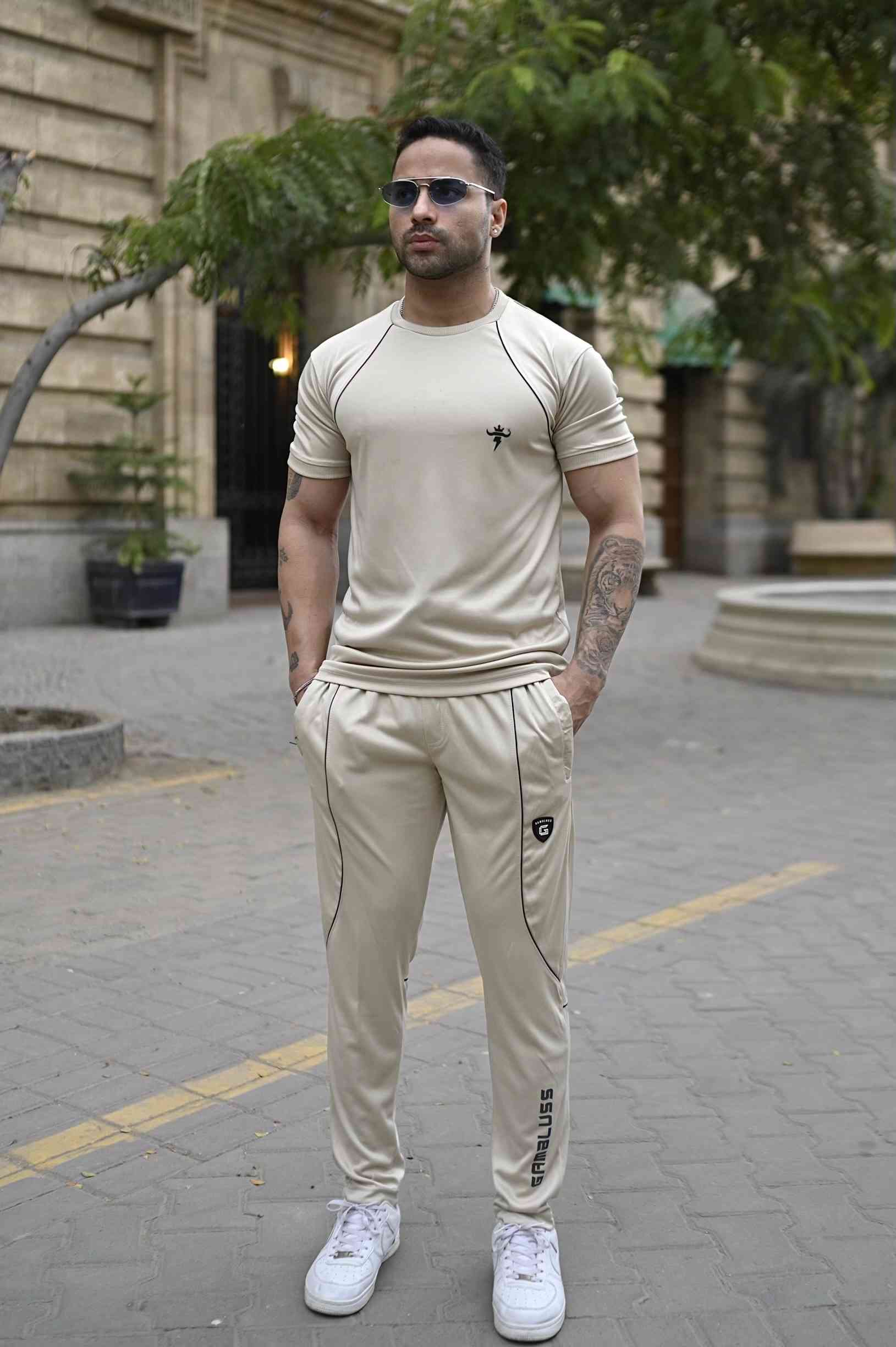 Gambluss Aura Quickdry Tracksuit-Beige