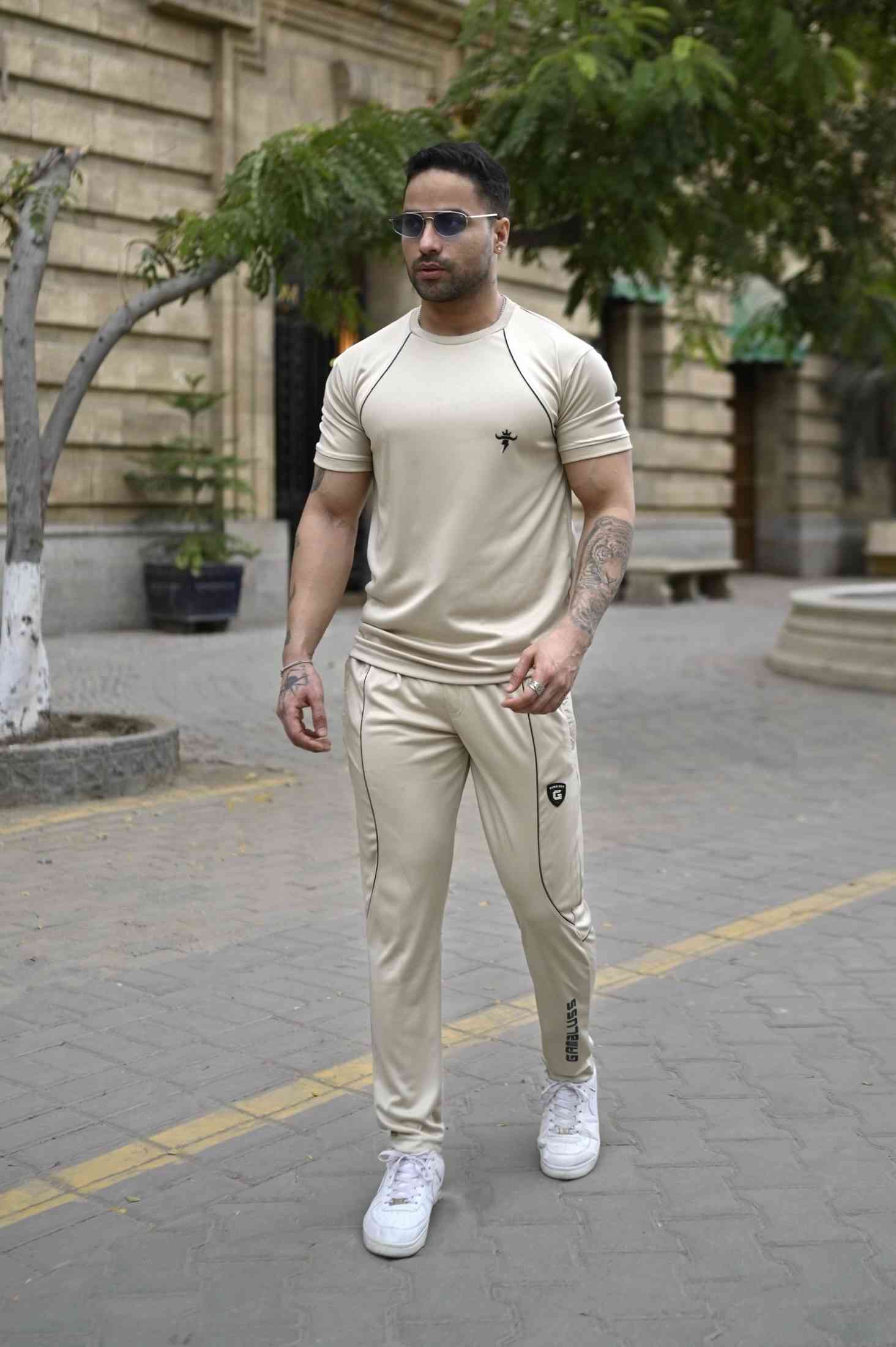 Gambluss Aura Quickdry Tracksuit-Beige