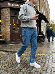 Gambluss Designer Relaxed-Fit Pant- Navy Blue