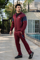 Gambluss Elite Motion Winter Tracksuit – Maroon & Navy