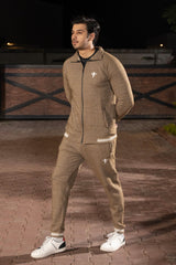 Vintage Essential Winter Tracksuit -Brown