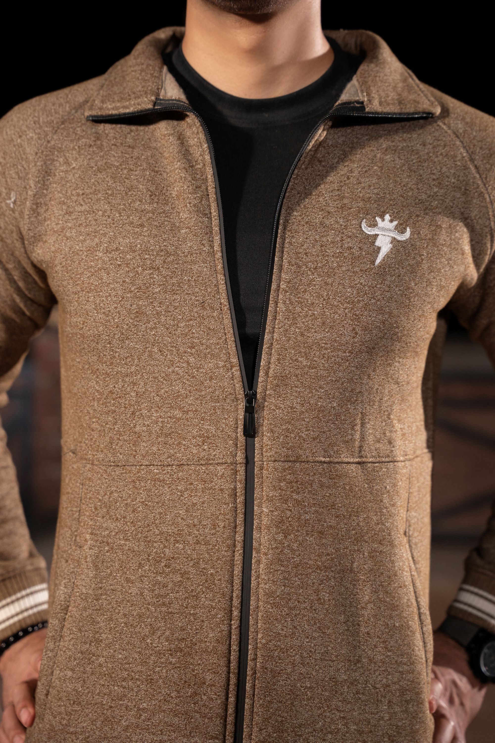 Vintage Essential Winter Tracksuit -Brown